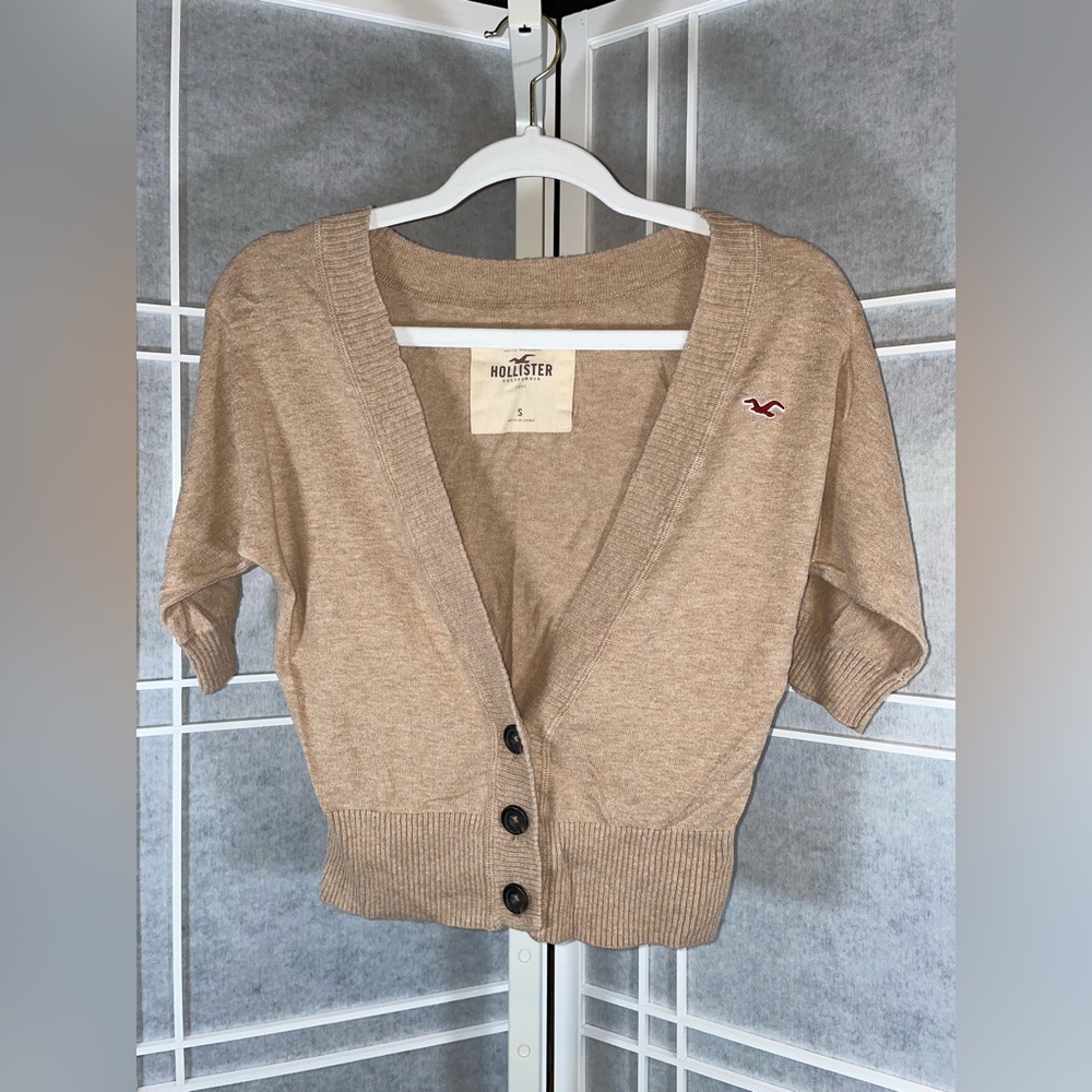 Crop 3/4 Sleeve Cardigan
